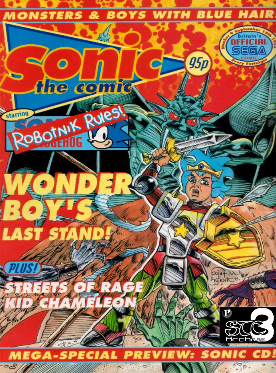 Sonic - The Comic Issue No. 009 Cover Page